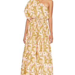 ROBE MAXI ONE SHOULDER PUFF SLEEVE Duomo