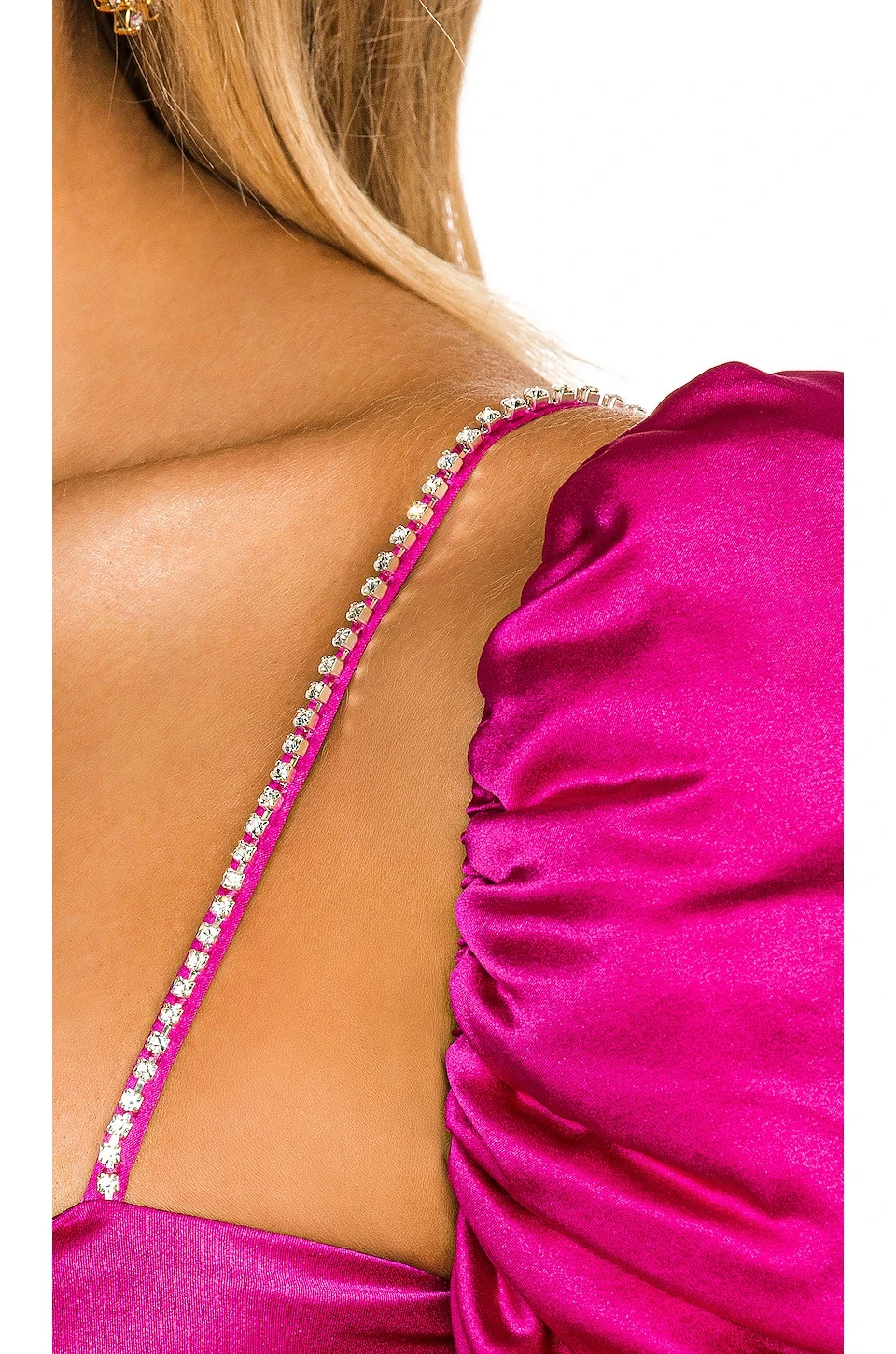 ROBE EN SOIE TWIST THE BAR Pink & Purple 4 ROBE EN SOIE TWIST THE BAR Pink & Purple – Image 4