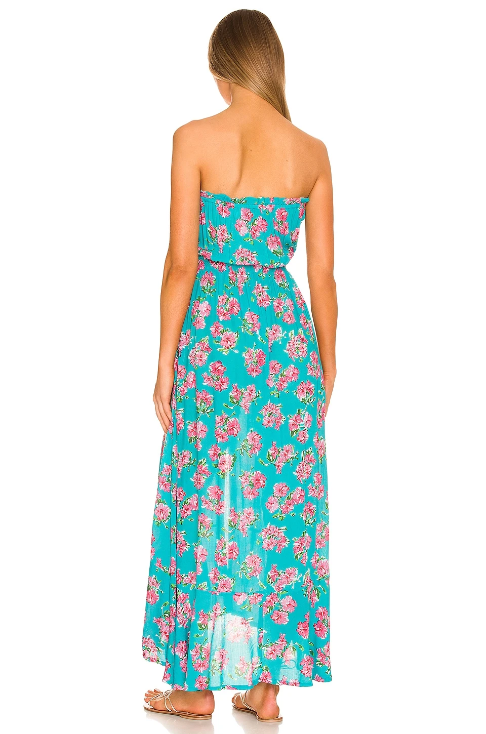 ROBE RYDEN Hibiscus Bouquet Teal 3 ROBE RYDEN Hibiscus Bouquet Teal – Image 3