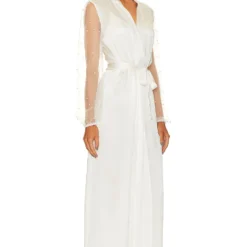 Silk Cecilia Pearl Robe White -Ravis Mode Soldes Boutique TODR WI7 V3