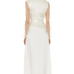 Silk Cecilia Pearl Robe White -Ravis Mode Soldes Boutique TODR WI7 V4