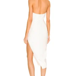 ROBE DOS-NU CROISÉ DEVANT Ivory -Ravis Mode Soldes Boutique TSEI WD28 V3