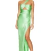 ROBE DE SOIRÉE ASYMMETRICAL BANDEAU Mint