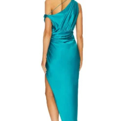 ROBE MIDI ENCOLURE BÉNITIER Aqua -Ravis Mode Soldes Boutique TSEI WD79 V3