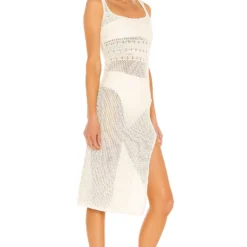 ROBE MI-LONGUE NICO Ivory 4 ROBE MI-LONGUE NICO Ivory -Ravis Mode Soldes Boutique TULA WD1176 V2