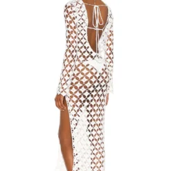 ROBE MI-LONGUE ARELLA White -Ravis Mode Soldes Boutique TULA WD1207 V3