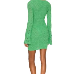 ROBE MAISA Kelly Green 5 ROBE MAISA Kelly Green -Ravis Mode Soldes Boutique TULA WD1329 V3