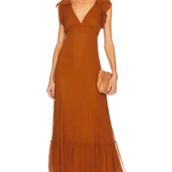 ROBE MAXI ALTHEA Golden Spice