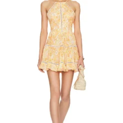 ROBE CALLITA Orange Retro Paisley