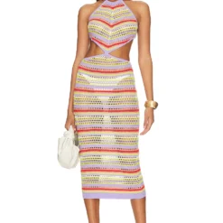 ROBE ELIDIA Summer Multi Stripe