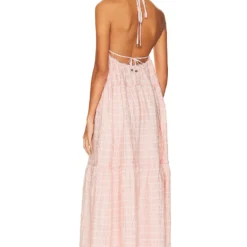 ROBE JULIANNA Blush Pink Stripe -Ravis Mode Soldes Boutique TULA WD1480 V3