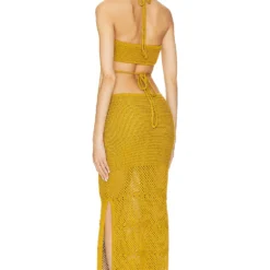 ROBE PARISA Olive Green -Ravis Mode Soldes Boutique TULA WD1500 V3