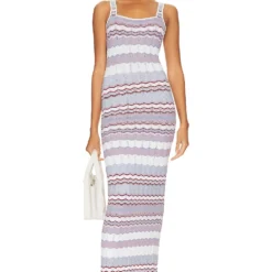 ROBE PHILA Cream & Blue Multi