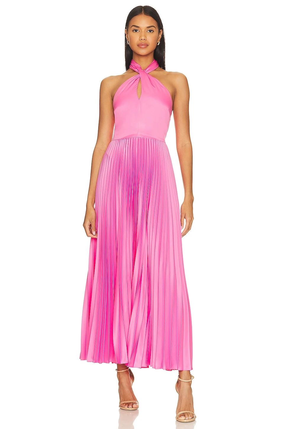 ROBE MI-LONGUE KALEB Watermelon Sour 1 ROBE MI-LONGUE KALEB Watermelon Sour