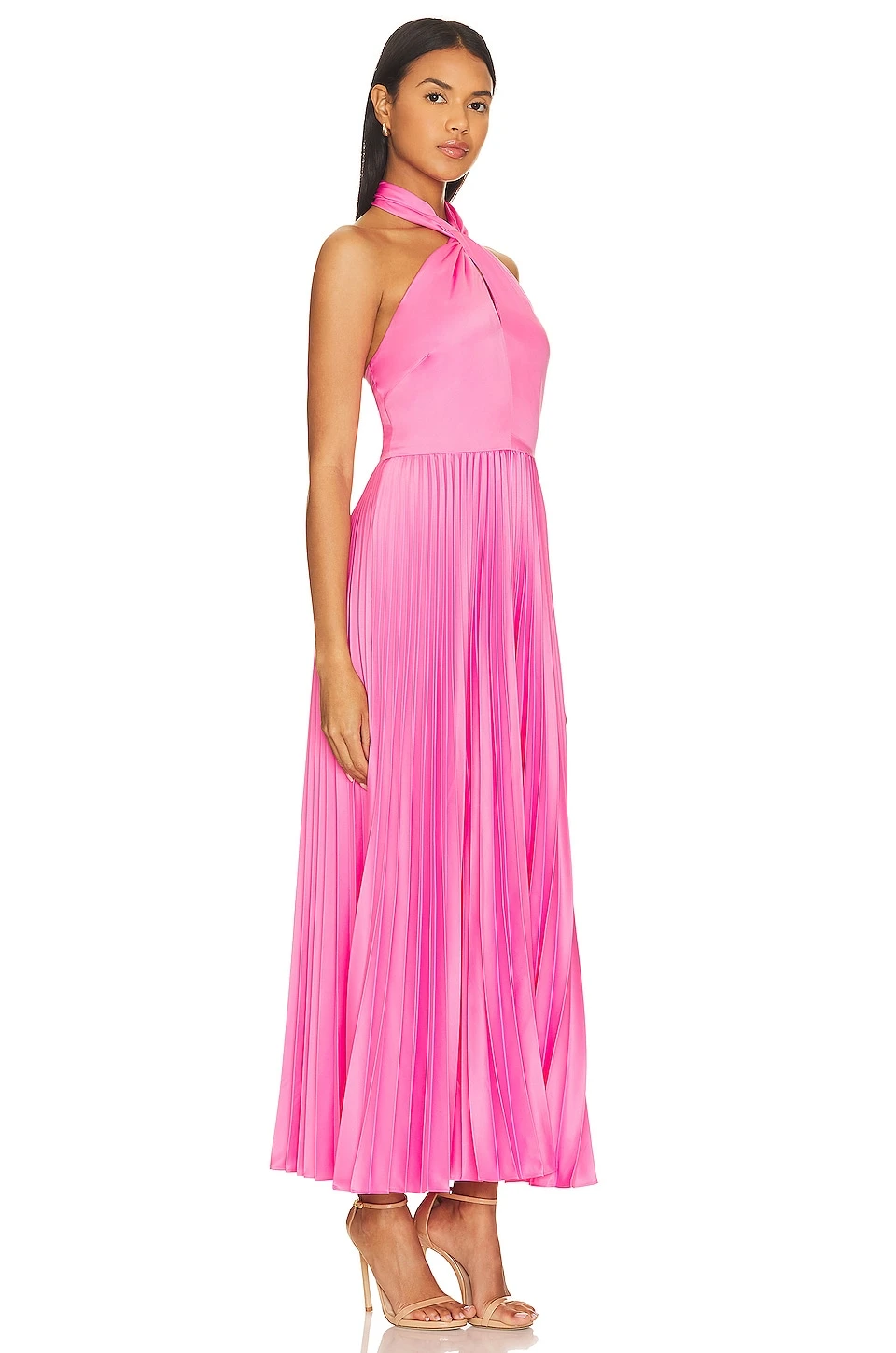 ROBE MI-LONGUE KALEB Watermelon Sour 2 ROBE MI-LONGUE KALEB Watermelon Sour – Image 2