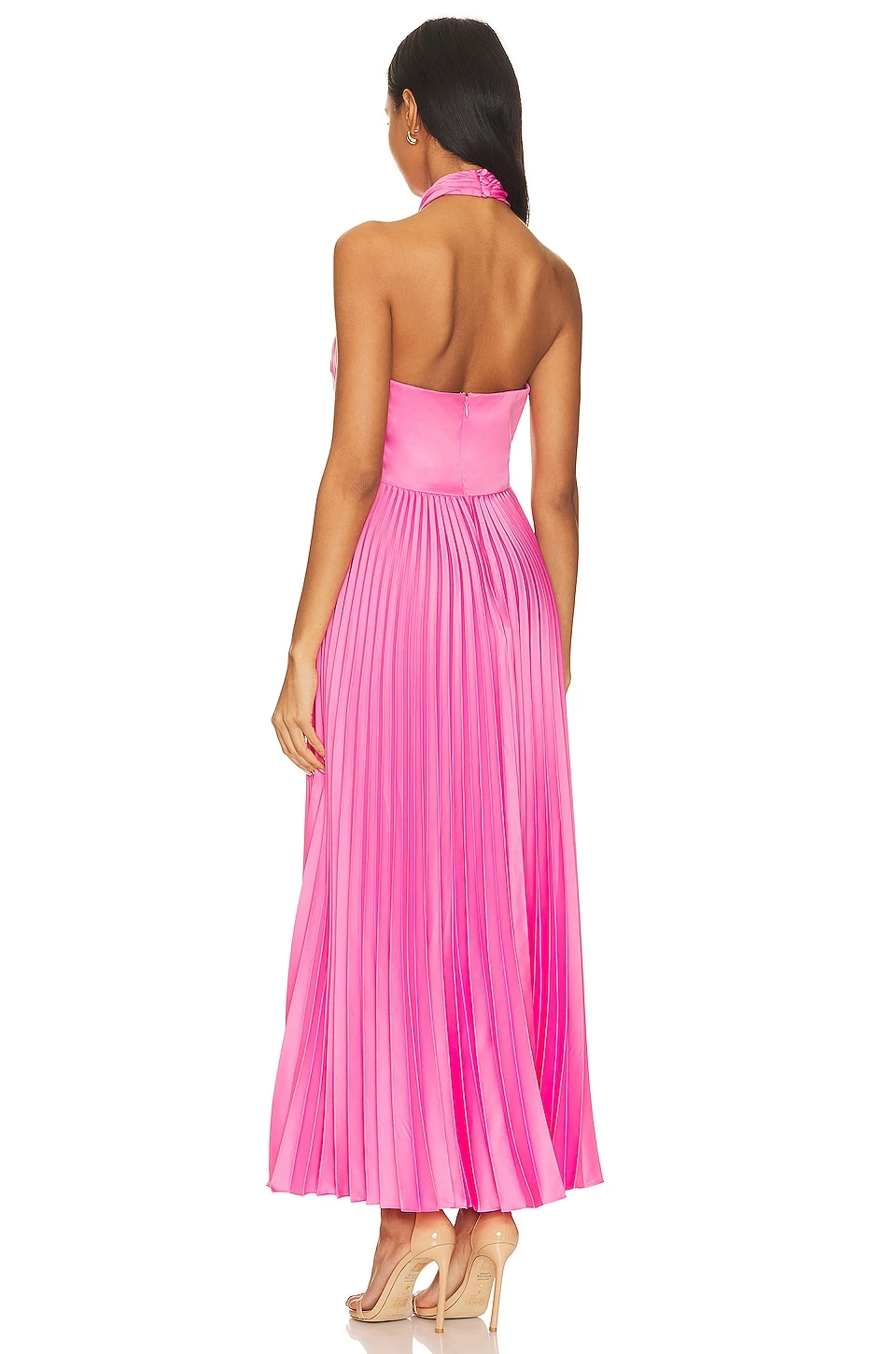 ROBE MI-LONGUE KALEB Watermelon Sour 3 ROBE MI-LONGUE KALEB Watermelon Sour – Image 3