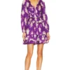 ULLA JOHNSON ROBE EMERY Cassis Blur