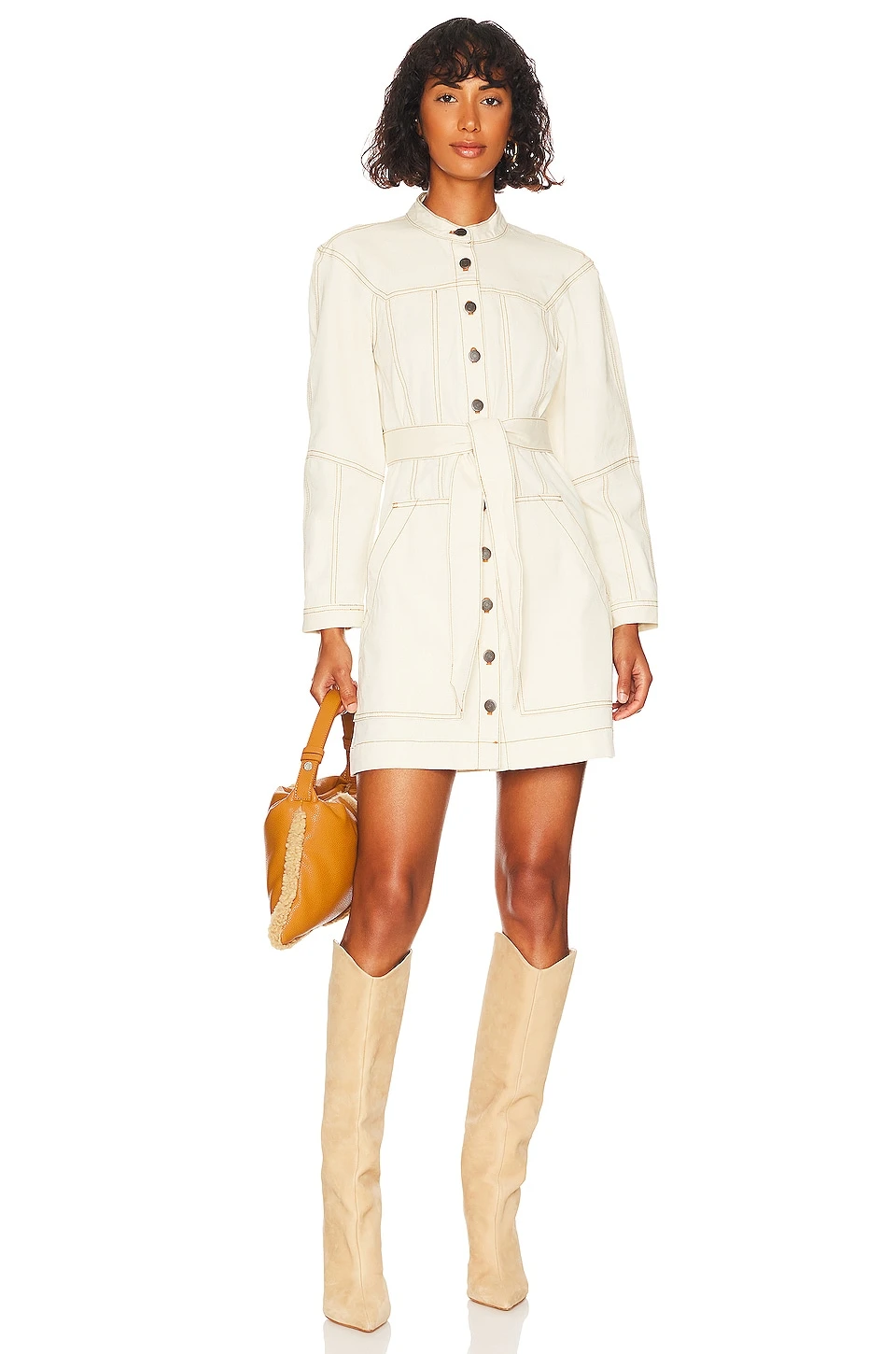 Veronica Beard ROBE BASIA Ecru 1 Veronica Beard ROBE BASIA Ecru