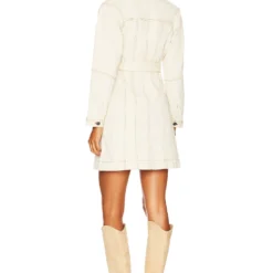 Veronica Beard ROBE BASIA Ecru 5 Veronica Beard ROBE BASIA Ecru -Ravis Mode Soldes Boutique VBRD WD89 V3