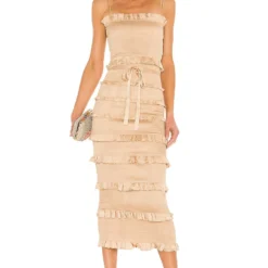 ROBE MI-LONGUE LILY White -Ravis Mode Soldes Boutique VCHP WD32 V1