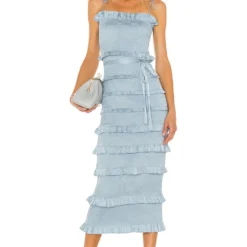 ROBE MI-LONGUE LILY White -Ravis Mode Soldes Boutique VCHP WD42 V1