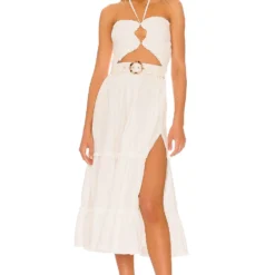 ROBE MI-LONGUE PENNY White