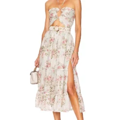 ROBE MI-LONGUE PENNY White -Ravis Mode Soldes Boutique VCHP WD83 V1