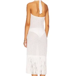 ROBE MI-LONGUE LEVISA White -Ravis Mode Soldes Boutique WAIR WD41 V3