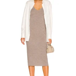 ROBE ARVID Grey Taupe 7 ROBE ARVID Grey Taupe -Ravis Mode Soldes Boutique WEER WD34 V4