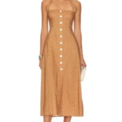 ROBE DÉBARDEUR MIDI Micro Polka Biscotti Multi