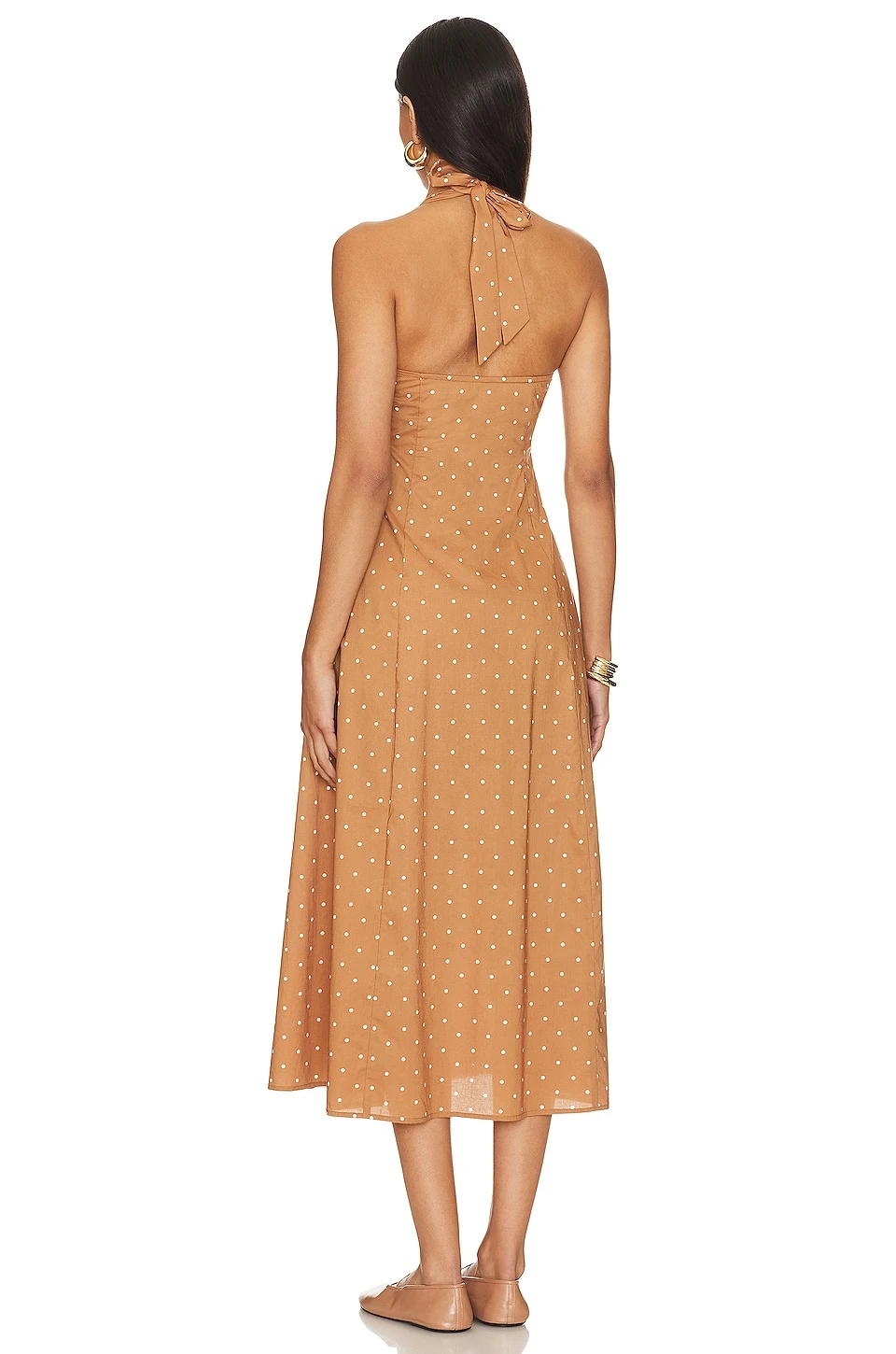 ROBE DÉBARDEUR MIDI Micro Polka Biscotti Multi 3 ROBE DÉBARDEUR MIDI Micro Polka Biscotti Multi – Image 3