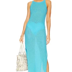 ROBE DE PLAGE LOUNGE Caribbean Blue