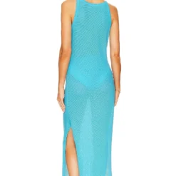 ROBE DE PLAGE LOUNGE Caribbean Blue -Ravis Mode Soldes Boutique YEAR WD11 V3