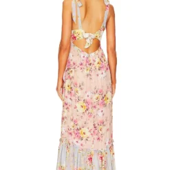 ROBE MAXI MAHOGANY Dazzling Garden -Ravis Mode Soldes Boutique YUMI WD551 V3