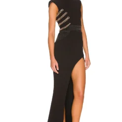 ROBE DE SOIRÉE NEMI Black & Gold 5 ROBE DE SOIRÉE NEMI Black & Gold -Ravis Mode Soldes Boutique ZHIR WD183 V2