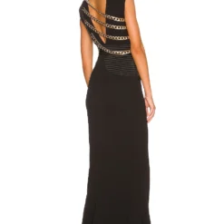 ROBE DE SOIRÉE NEMI Black & Gold 7 ROBE DE SOIRÉE NEMI Black & Gold -Ravis Mode Soldes Boutique ZHIR WD183 V4
