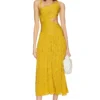 Zimmermann ROBE MI-LONGUE DEVI Mustard