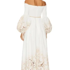 Zimmermann ROBE MI-LONGUE DEVI Ivory & Beige 5 Zimmermann ROBE MI-LONGUE DEVI Ivory & Beige -Ravis Mode Soldes Boutique ZIMM WD394 V3